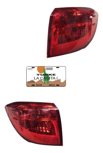 Calavera Par Toyota Corolla 17-19 7440 W21w Ambos Lados Rojo