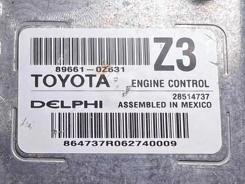 Pcm Computadora Toyota Corolla 1.8l 2015-16 89661-0z631 (z3)