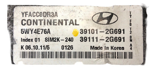 Computadora Hyundai Sonata 2.4l 11-14 39101-2g691