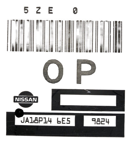 Computadora Nissan Altima 2.4l 2000 Ja18p14 6e5 (0p)