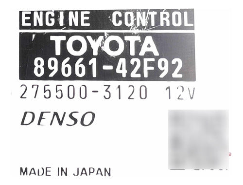 Computadora Toyota Rav-4 2008 3.5l 89661-42f92