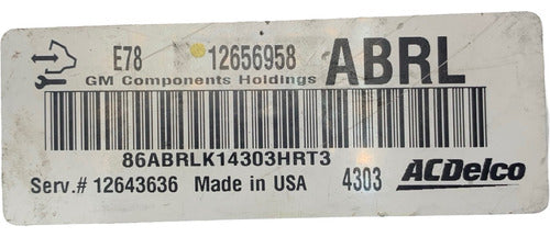 Computadora Chevrolet Cruze 1.4l A/t 2015 12656958 (abrl)