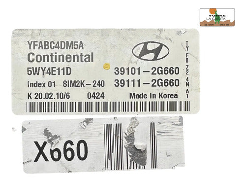 Computadora Hyundai Sonata 2.4l 11-13 39101-2g660
