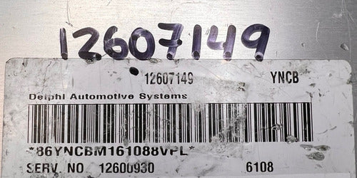 Computadora Buick Lucerne 3.8l 06-08 12607149 (yncb)