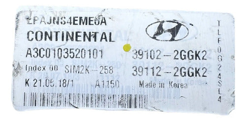 Pcm Computadora Hyundai Sonata 2.4l 18-19 39102-2ggk2 P1