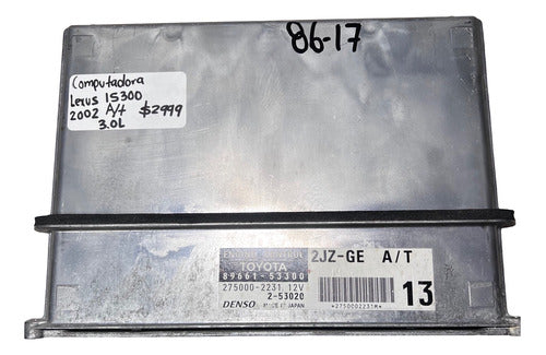 Computadora Lexus Is300 3.0l A/t 2002 89661-53300 (13)