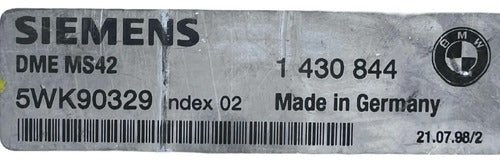 Pcm Computadora Bmw 328i 2.8l 99-00 5wk90329