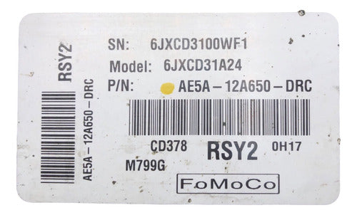 Computadora Ford Fusion 3.5L A/t 11-12 AE5A-12A650-DRC