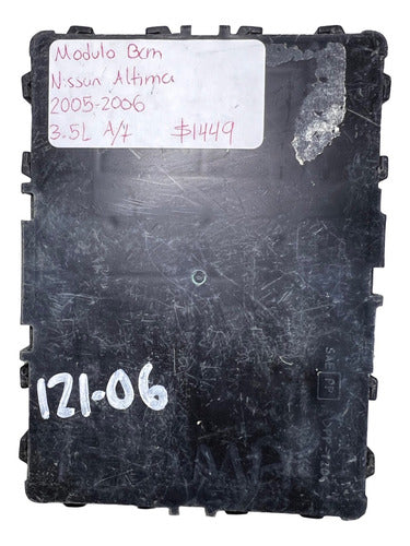 Modulo Bcm Nissan Altima 3.5l A/t 2005-2006 284b1zb000