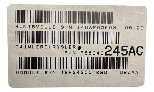 Pcm Computadora Dodge Durango 5.9l 2001 P56040245ac