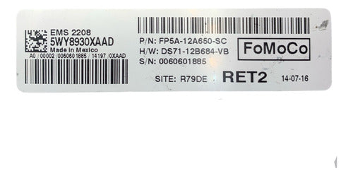 Computadora Lincoln MKZ 2.0L 14-15 FP5A-12A650-SC