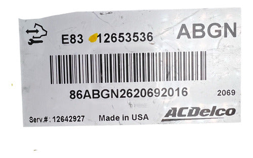 Computadora Chevrolet Sonic 1.8l 2012 12653536 (abgn)