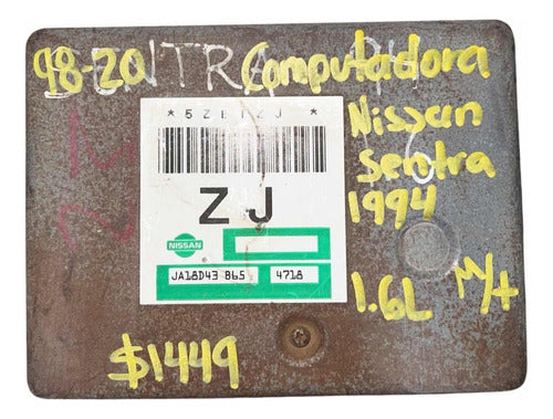 Computadora Nissan Sentra 1.6l M/t 1994     Ja18d43 B65 (zj)
