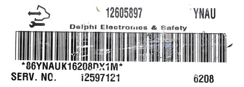 Computadora Cadillac Escalade 6.2l 2007 12605897 (ynau)