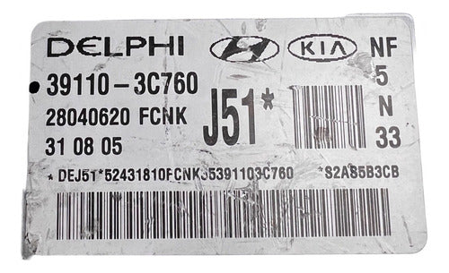 Computadora Hyundai Sonata 3.3l 06-08 39110-3c760