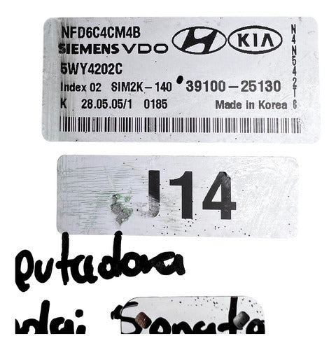 Computadora Hyundai Sonata 2.4l 06-08 39100-25130