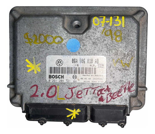 Computadora Vw Jetta Beetle 1998 2.0l Aut 06a906018ab