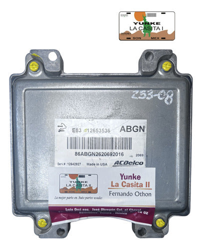 Computadora Chevrolet Sonic 1.8l 2012 12653536 (abgn)