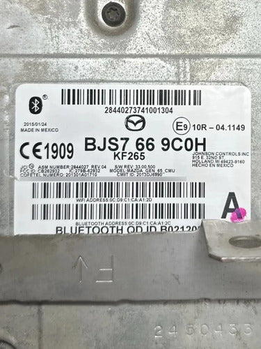 Estéreo Pantalla Mazda 3 2015-2019 2644046 Negro