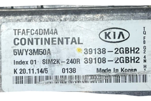 Computadora Kia Optima 2.4l 14-15 39138-2gbh2