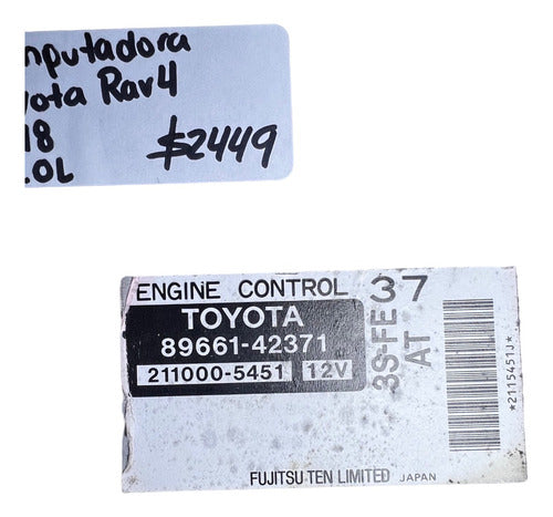 Computadora Toyota Rav4 2.0l 1998 89661-42371