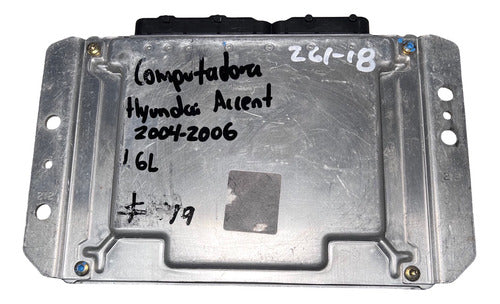 Computadora Hyundai Accent 1.6l 04-06 39110-26765
