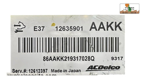 Computadora Chevrolet Impala 3.5l A/t 2010 12635901 (aakk)