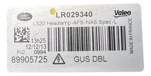Faro LH Range Rover Sport 2010-2013 LR029340