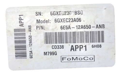 Computadora Ford Fusión 2006-2007 2.3 A/t 6e5a-12a650-anb