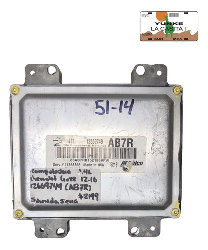 Computadora Chevrolet Trax 1.4l 12-16 12669749 (ab7r)