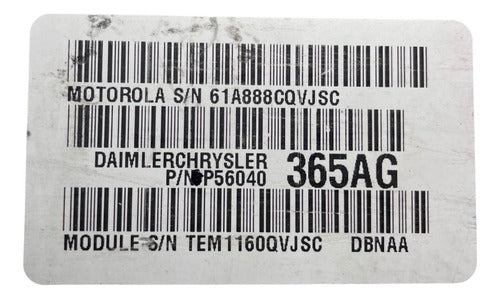 Computadora Dodge Durango 4.7l 2000 P56040365ag