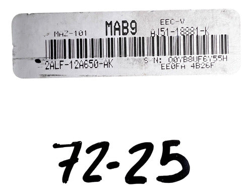 Computadora Mazda Mpv 3.0l A/t 03-04 2alf-12a650-ak
