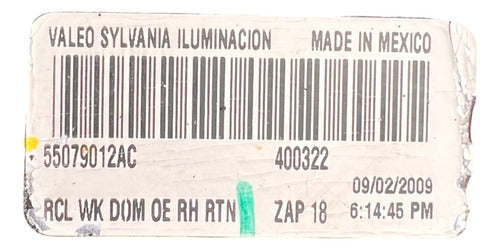 Calavera RH ORIGINAL Jeep Grand Cherokee 2007-2010 55079012AC