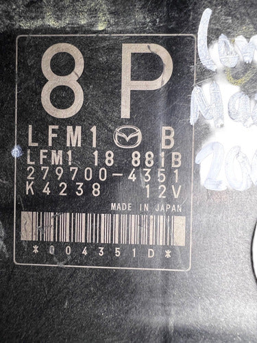 Computadora Mazda 3 2.0l 2006 Lfm1 18 881b (8p)