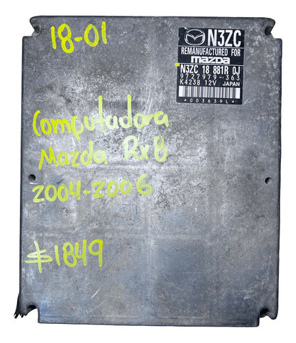 Computadora Mazda Rx8 04-06 N3zc 18 881r 0j