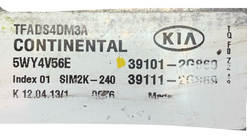 Computadora Kia Optima 2.4l 11-13 39101-2g869