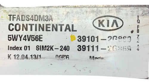 Pcm Computadora Kia Optima 2.4l 11-13 39101-2g869 P1