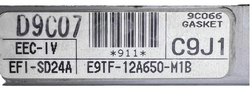 Computadora Ford Aerostar 3.0l 89-92 E9tf-12a650-m1b