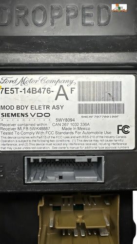 Modulo Bcm Ford Fusion 3.0l 07-10 7e5t-14b476-af