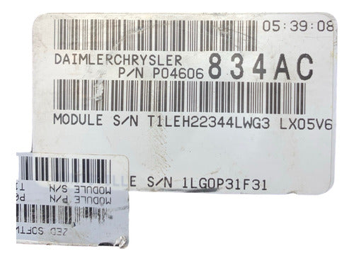 Computadora Chrysler Concorde 2.7l 05-07 P04606834ac