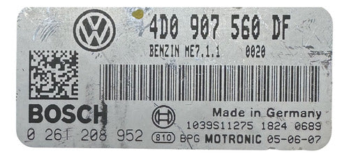 Computadora Vw Touareg 4.2l 2004-2009 4d0 907 560 Df