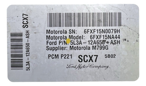 Computadora Ford F-150 5.4l 2005 5l3a-12a650-ash