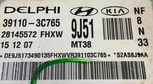 Computadora Hyundai Sonata 3.3 A/T 2009-2010 39110-3C765