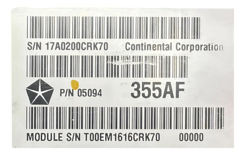 Pcm Computadora Dodge Ram 1500 5.7l 2007 05094355af