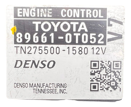 Computadora Toyota Venza 2.7l 09-12 89661-0t052