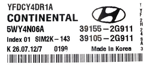 Computadora Hyundai Sonata Hibrido A/t 2.4 11-13 39155-2g911