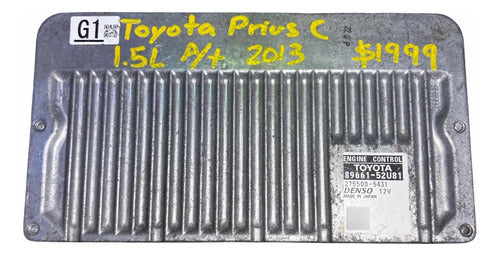 Computadora Toyota Prius C 1.5l A/t 2013       89661-52u81