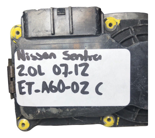 Cuerpo De Aceleración Nissan Sentra 2.0l 07-12 Et-a60-02 C