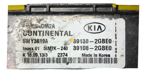 Computadora Kia Optima 2.4l 14-15 39138-2gbe0