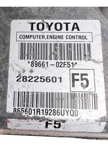Computadora Toyota Corolla 1.8l A/t 2009-10 89661-02f51 (f5)